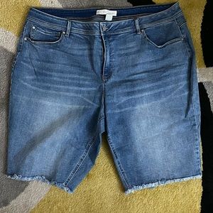 Plus size women’s denim shorts